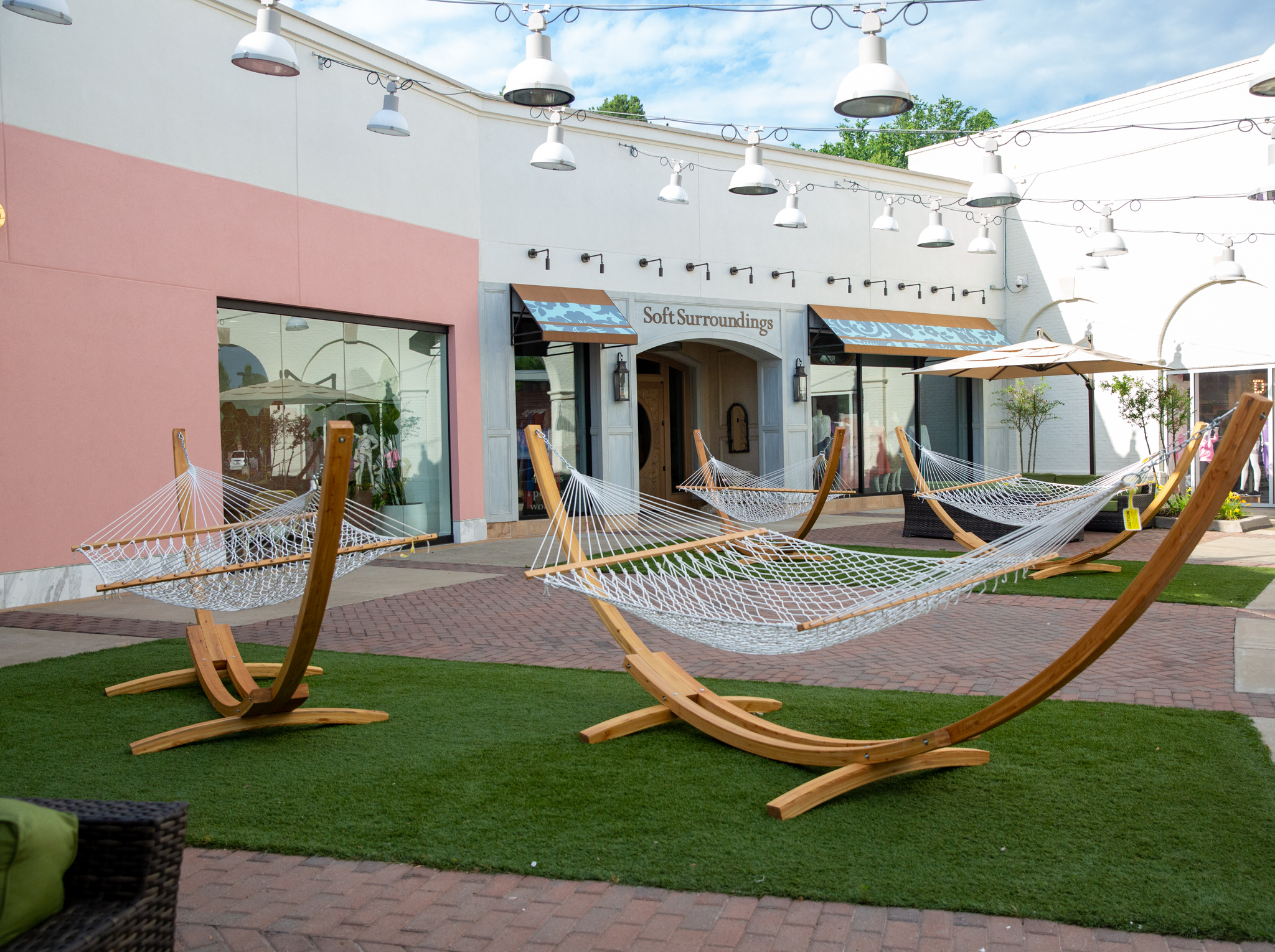 exterior shot of saddle creek with lounging chairs