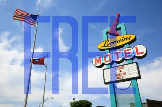 National Civil Rights museum sign at Lorraine Motel