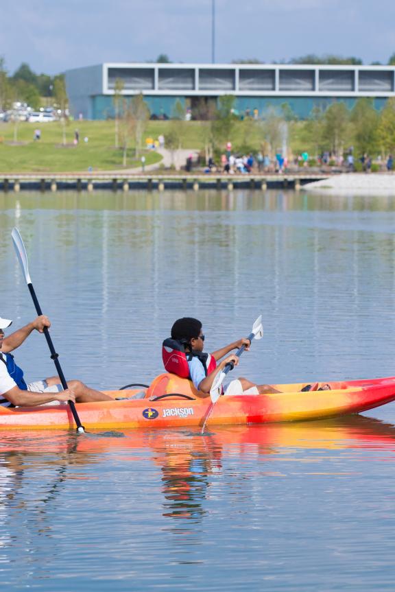 Kayaking at Shelby Farms Memphis