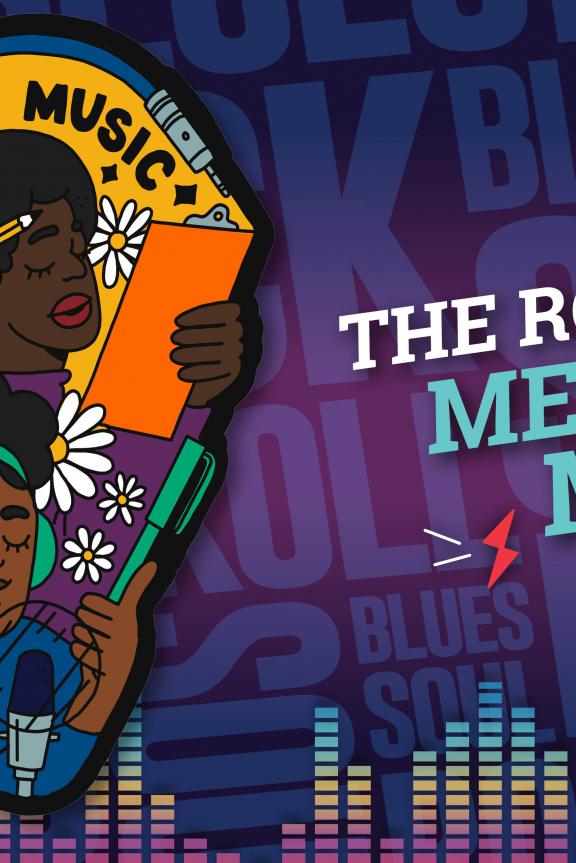 The Roots of Memphis Music Bollard Project at FedExForum illustrates the history of Black women in Memphis music