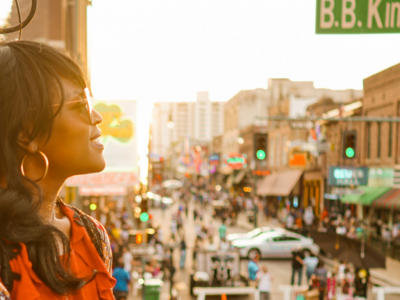 Overlooking Beale Street. Photo by Gloria Atanmo.