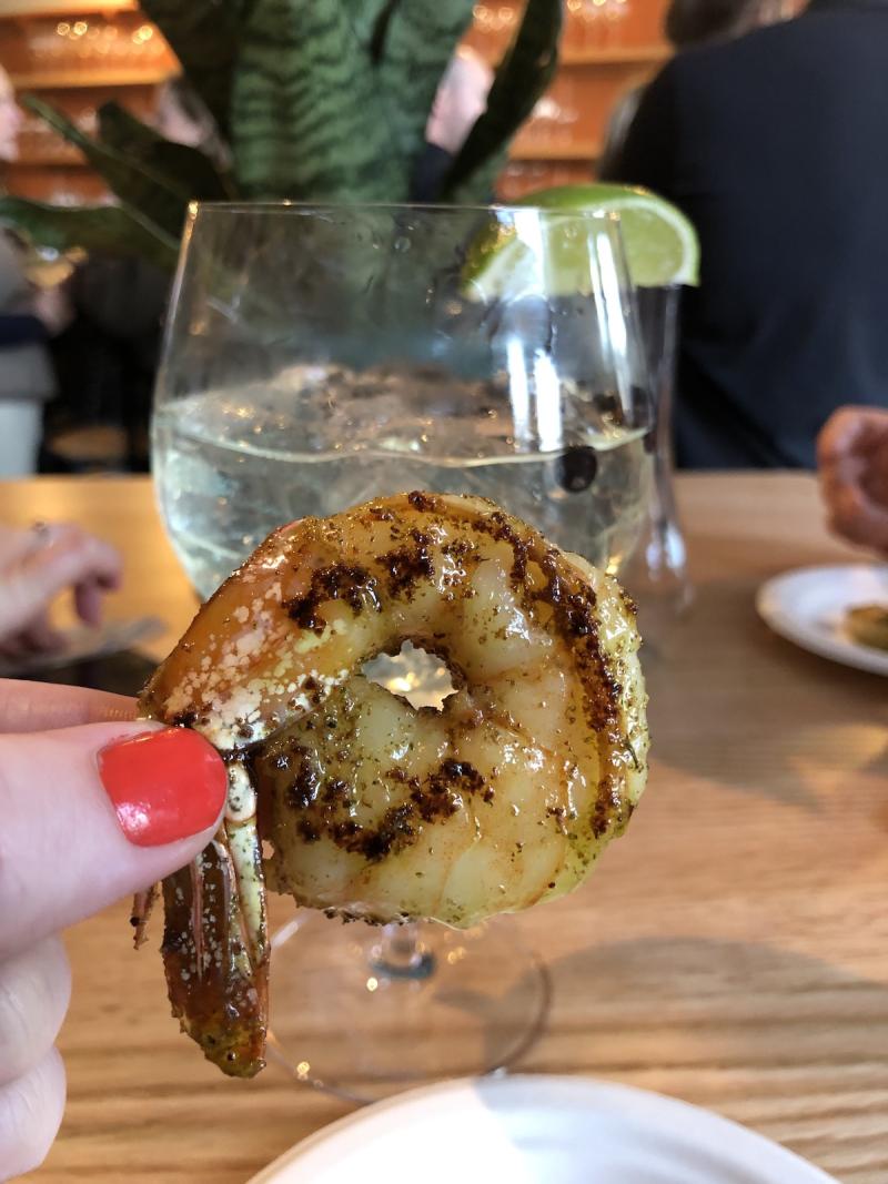 shrimp at tonica