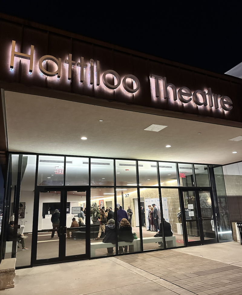exterior image of Hattiloo Theatre at nighttime
