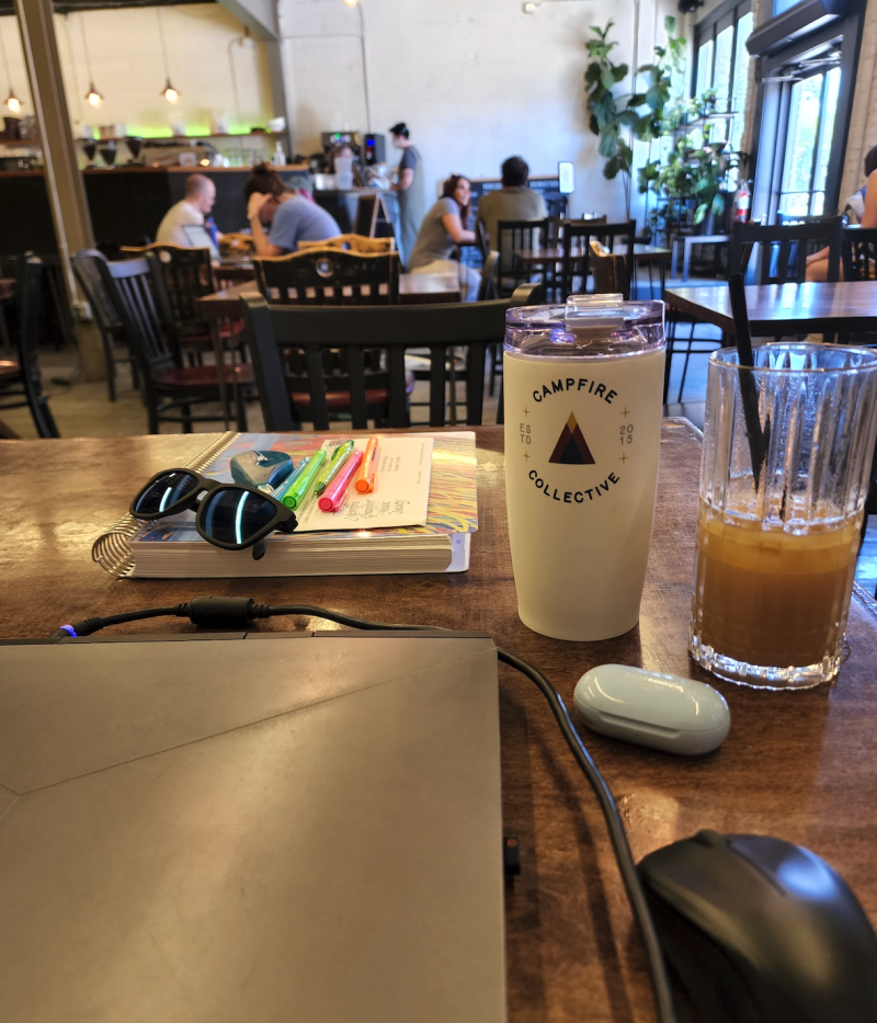 Bell tower Coffee remote working