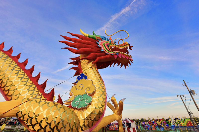 lantern light festival dragon
