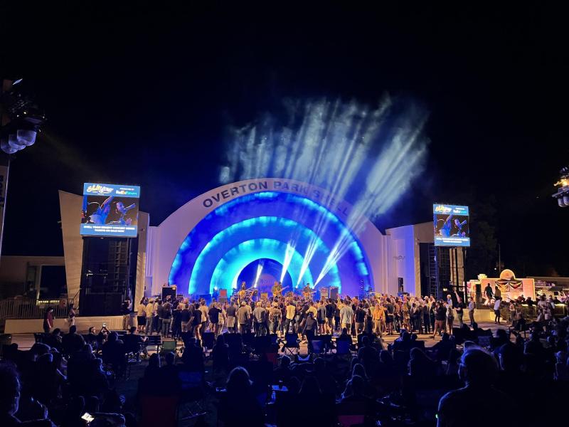 Overton Park Shell during concert