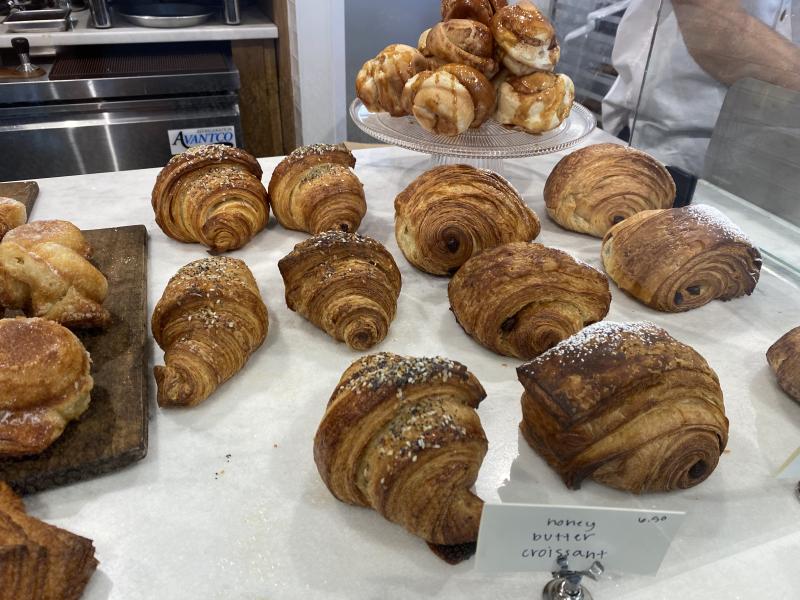 croissants on display