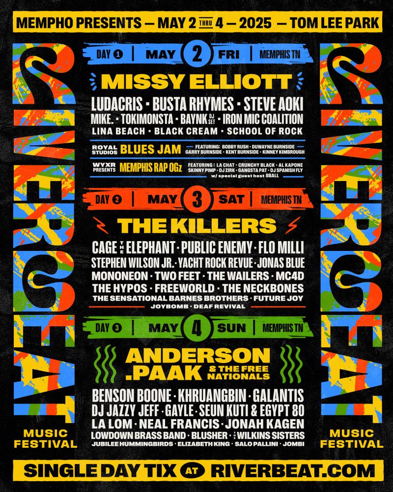 riverbeat daily lineup graphic