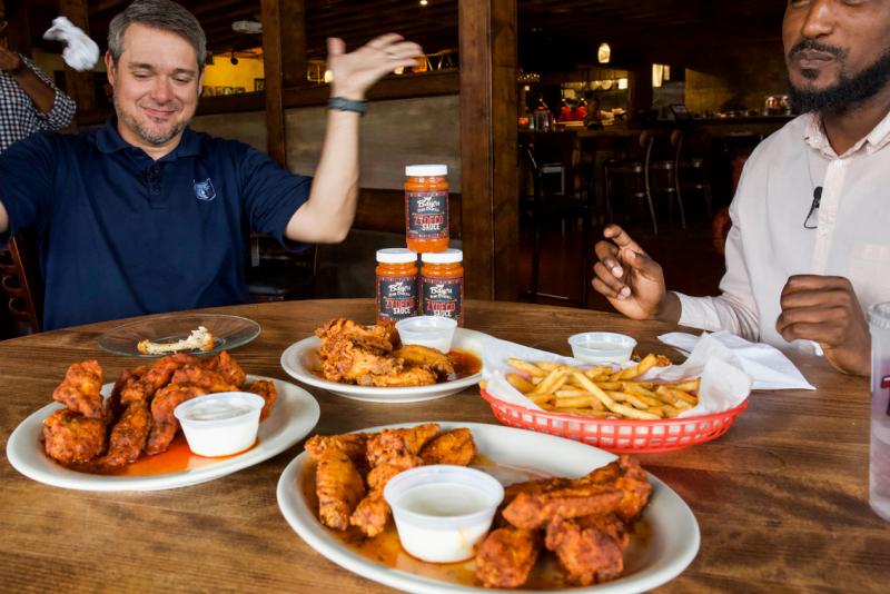 You have to try the delicious zydeco wings at Bayou Bar & Grill. | Alex Shansky You have to try the delicious zydeco wings at Bayou Bar & Grill. | Alex Shansky