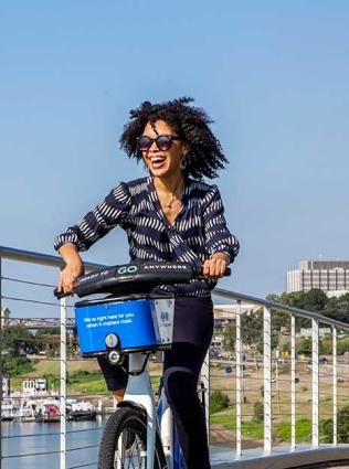 Biking at Beale Street Landing