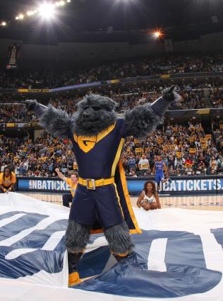 Super Grizz during at Memphis Grizzlies Game at FedExForum