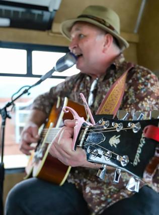 Musician Tour Guide on a Backbeat Tour 