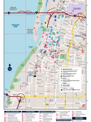 Downtown Memphis Map