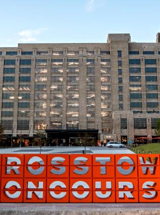 exterior of crosstown concourse building
