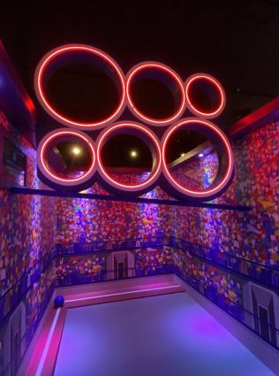 lit up hoops at amuse