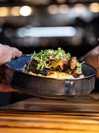 corn mash dish at the lobbyist