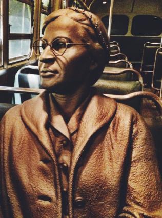 Exhibit of the Montgomery Bus Boycott at National Civil Rights Museum in Memphis