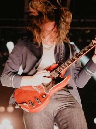 man playing guitar