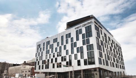 Exterior of the Hyatt Centric Hotel on Beale Street | Alex Shansky