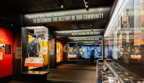 An exhibit space inside the National Civil Rights Museum.