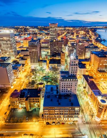 Aerial view of downtown Memphis | Phillip Van Zandt