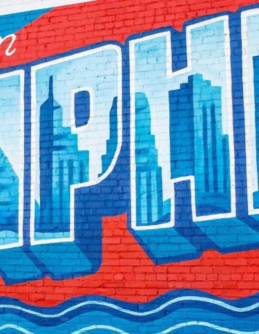 Memphis Postcard Edge District Mural