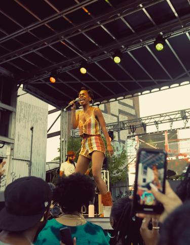 Performer at TONE Juneteenth Festival. | Noah Stewart