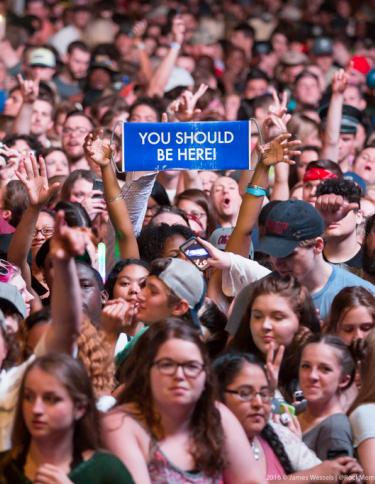 Crowd at a festival in memphis