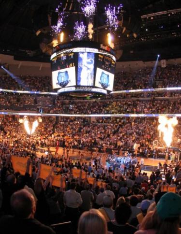 Memphis Grizzlies playing at FedExForum. Photo Credit: Joe Murphy/NBAE/Getty Images