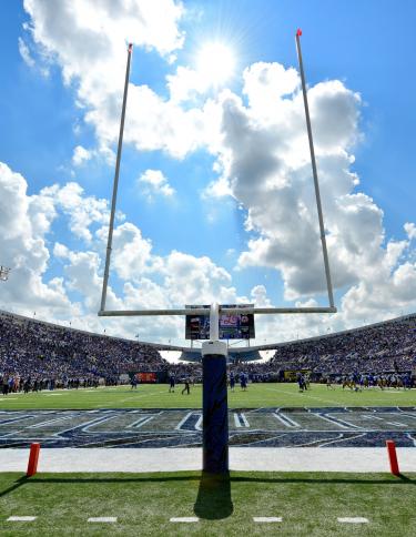 Goalpost at the Liberty Bowl