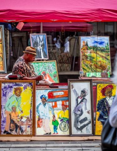 Local art for sale at Memphis Music and Heritage Festival at Center for Southern Folklore