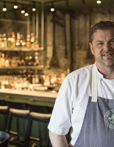 Chef Kelly English at Restaurant Iris / Justin Fox Burks Chef Kelly English at Restaurant Iris / Justin Fox Burks