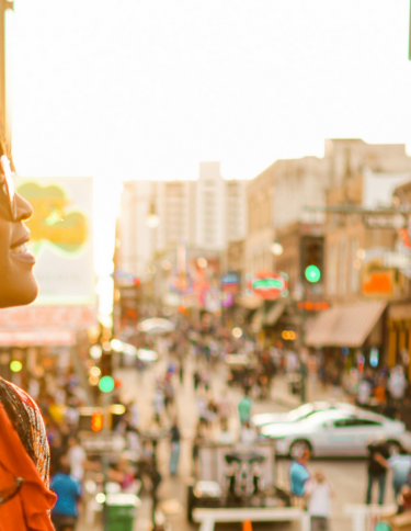 Overlooking Beale Street Overlooking Beale Street. Photo by Gloria Atanmo.