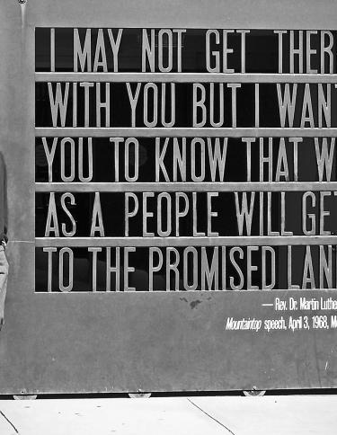 National Civil Rights Museum: Candy Brewer Mountaintop speech quote National Civil Rights Museum