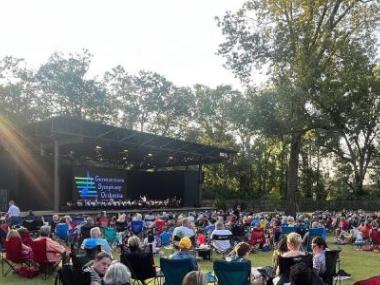 The Grove outdoor concert stage picture