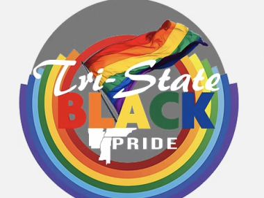 Tri State Black Pride rainbow logo