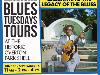 event graphic for blues Tuesdays tours