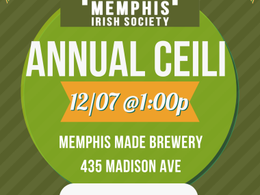 Memphis Irish society event graphic
