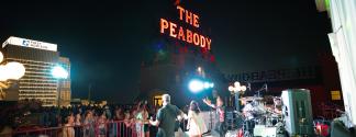 Band Playing on Rooftop of Peabody