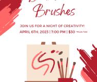 Old Dominick event graphic for Bourbon & Brushes