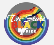 Tri State Black Pride rainbow logo