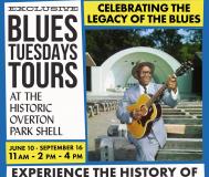 event graphic for blues Tuesdays tours