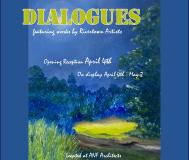 blue and yellow trees dialogues poster