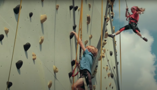 Kids climbing at High Point Climbing Photo