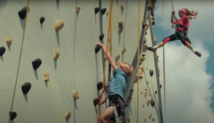 Kids climbing at High Point Climbing Photo