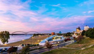 Memphis Skyline at Sunset - Phillip Van Zandt Photo