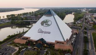 aerial views of Bass Pro Pyramid Photo