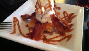 A bacon brownie from Local Gastropub. Photo by Kerry Crawford. Photo