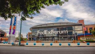 I Love Memphis Bollards at FedExForum Photo