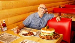 Kooky Canuck's big burger. Photo by Eli Cloud Photo